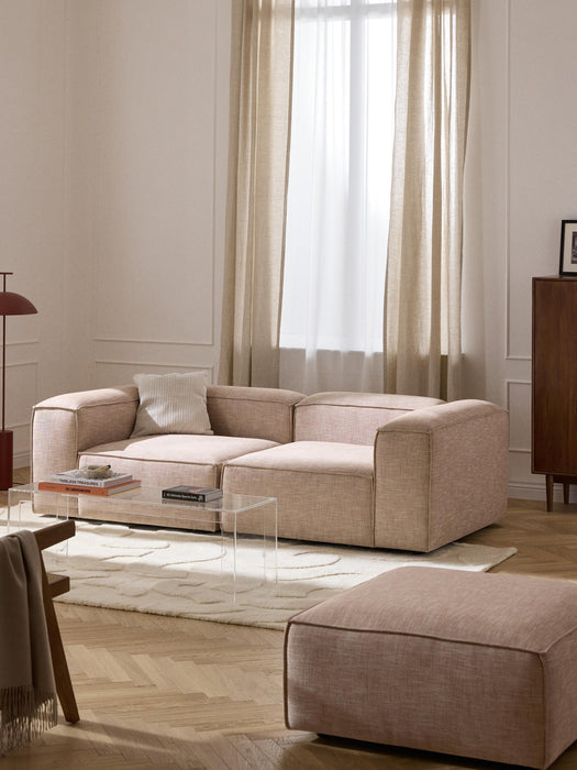 Linen Blend Modular Sofa Lennon 3-seater