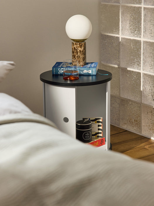 Bedside Table Svea with Sliding Door