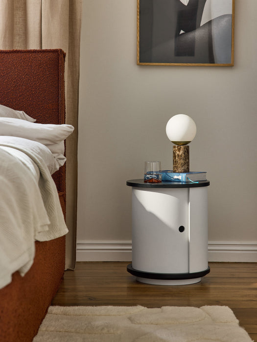 Bedside Table Svea with Sliding Door
