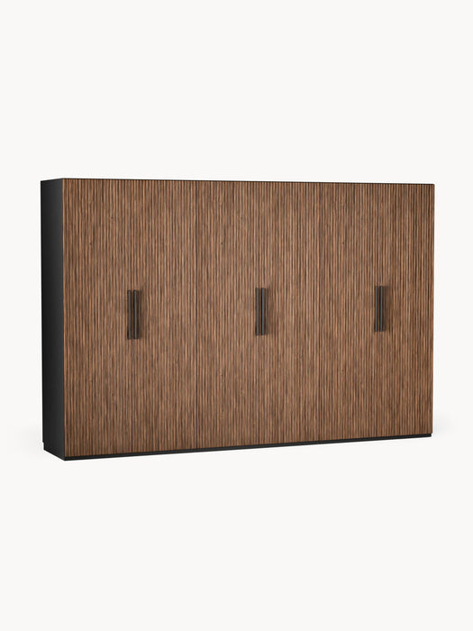 Simone Modular Revolving Door Wardrobe, 300 cm Wide, in various sizes