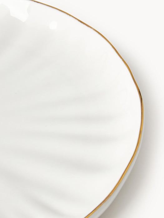 Porcelain Tableware Set Sali with Embossed Pattern 6 people Set of 30