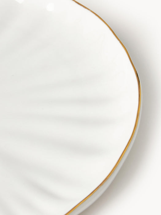 Porcelain Tableware Set Sali with Embossed Pattern 6 people Set of 30