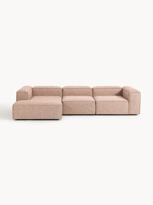 Lennon Linen Blend Modular Corner Sofa (4-seater)
