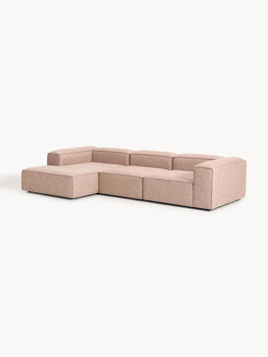 Lennon Linen Blend Modular Corner Sofa (4-seater)
