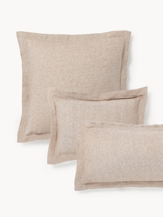 Linen Pillowcase Linna with Oxford Border
