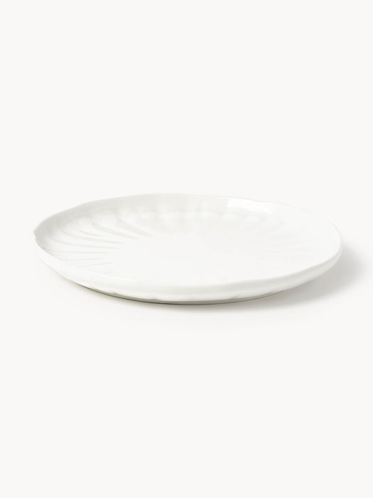 Sali Porcelain Tableware Set with Embossed Pattern, 4 People, Set of 12