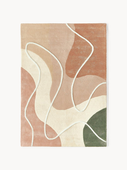 High-Low Wool Rug Talitha Hand-Tufted