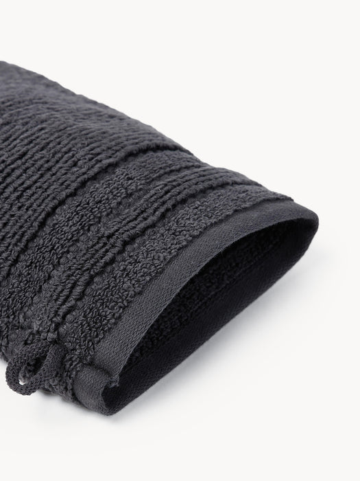 Wash Gloves Luxe with Striped Border Set of 2
