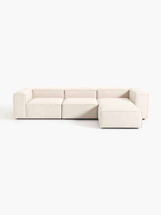 Lennon Linen Blend Modular Sofa (4-seater) with ottoman (left/right)