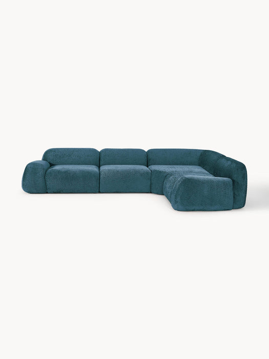 Wolke Modular Teddy Bouclé Corner Sofa (4-seater)