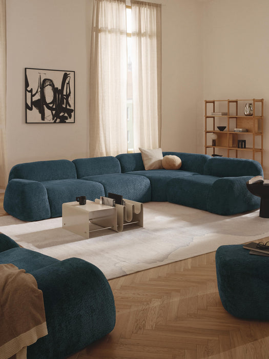 Modular Teddy Boucl Corner Sofa Wolke 4-seater