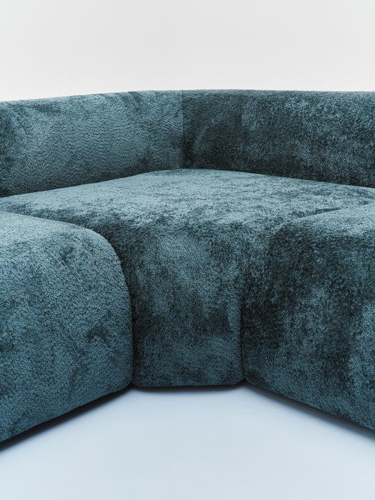Modular Teddy Boucl Corner Sofa Wolke 4-seater