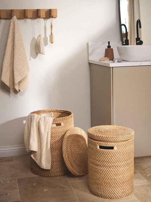 Lurdes Laundry Baskets with Lids, Set of 2