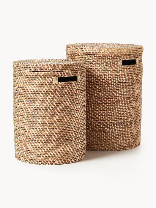 Lurdes Laundry Baskets with Lids, Set of 2
