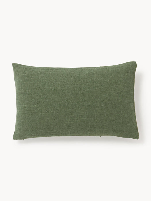 Terre Hand-Woven Cushion Cover with Decorative Seam