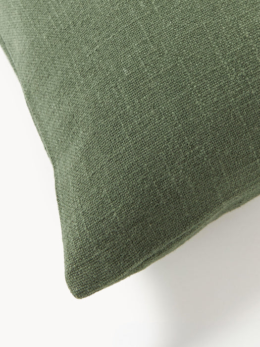 Terre Hand-Woven Cushion Cover with Decorative Seam