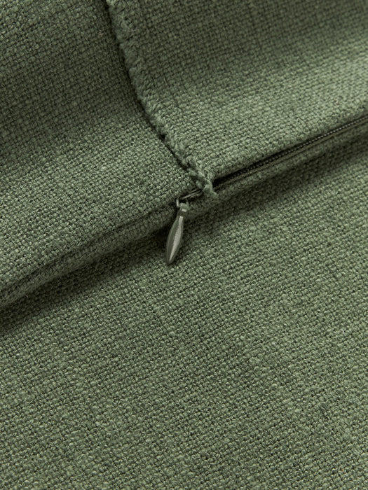 Terre Hand-Woven Cushion Cover with Decorative Seam
