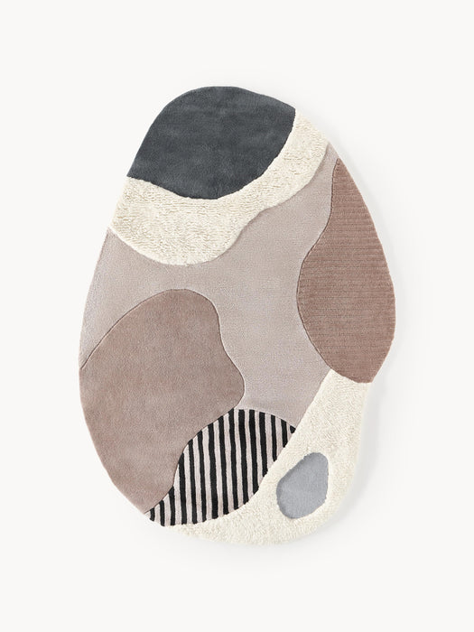 High-Low Wool Rug Silas Hand-Tufted
