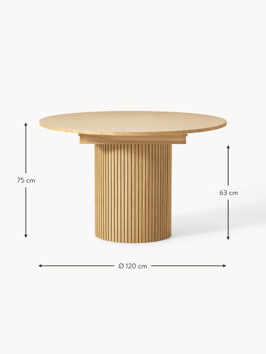 Extendable Dining Table Filo with Groove Structure 120