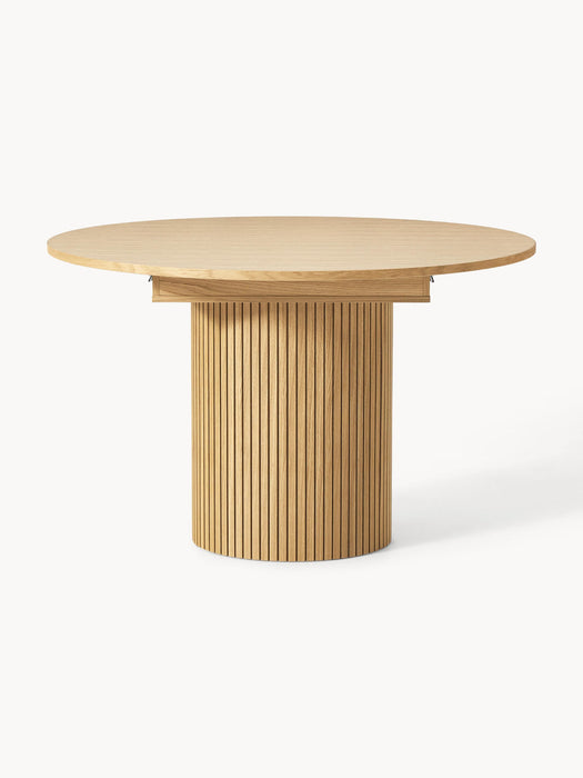 Filo Extendable Dining Table with Groove Structure, 120 - 160 x 75 cm