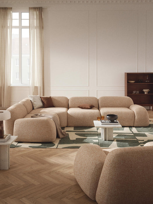 Wolke Modular Bouclé Corner Sofa (4-seater)