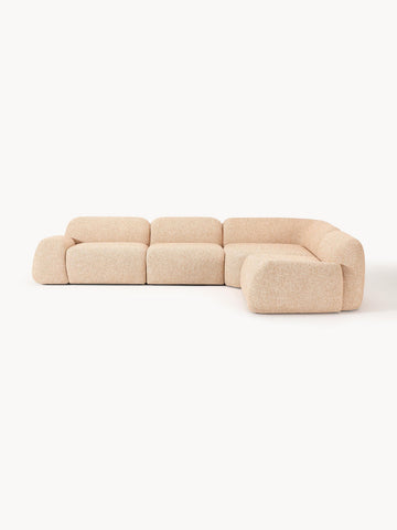 Wolke Modular Bouclé Corner Sofa (4-seater)