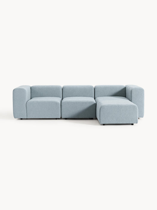 Boucl Modular Sofa Lena 4-seater with Ottoman leftright