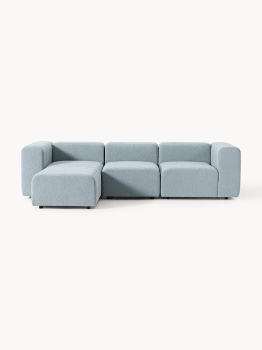 Boucl Modular Sofa Lena 4-seater with Ottoman leftright