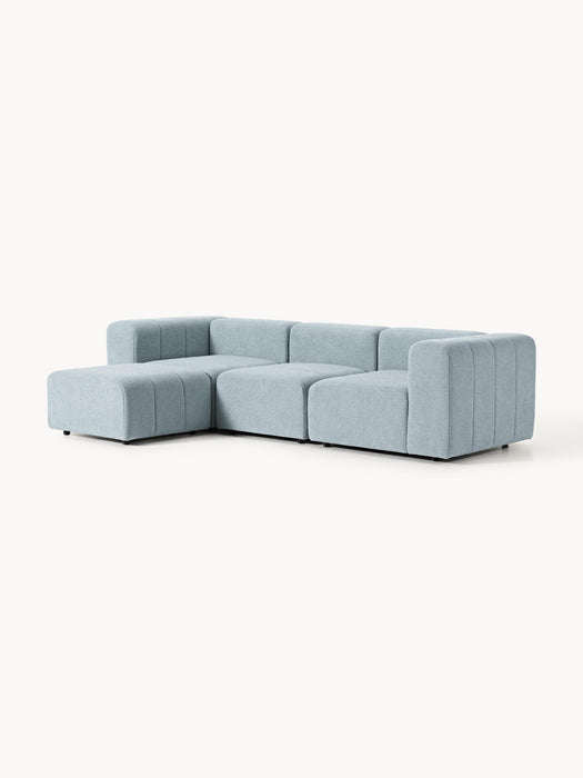 Boucl Modular Sofa Lena 4-seater with Ottoman leftright