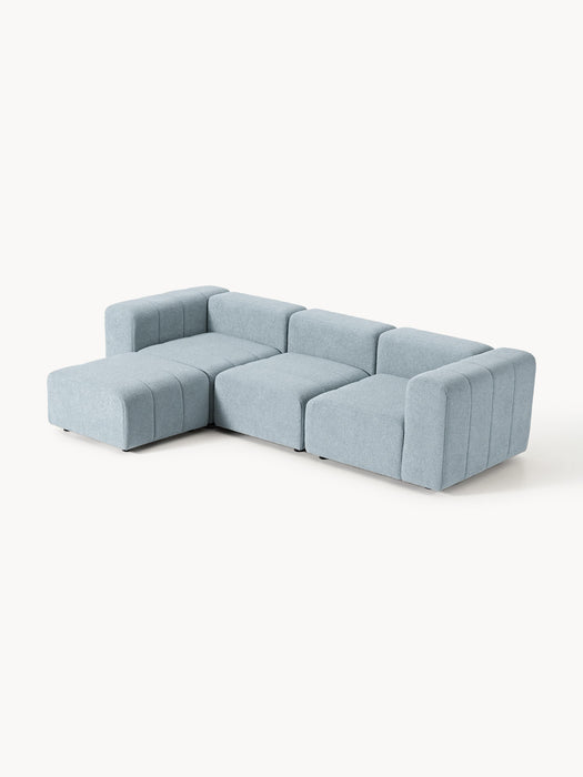 Boucl Modular Sofa Lena 4-seater with Ottoman leftright
