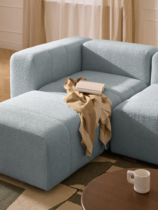 Boucl Modular Sofa Lena 4-seater with Ottoman leftright