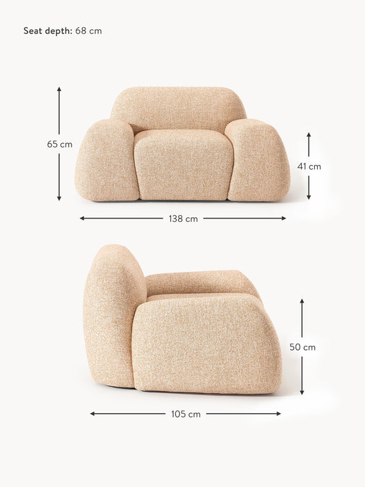Boucl Lounge Chair Wolke