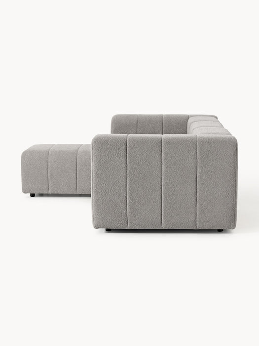 Boucl Modular Sofa Lena 4-seater with Ottoman leftright