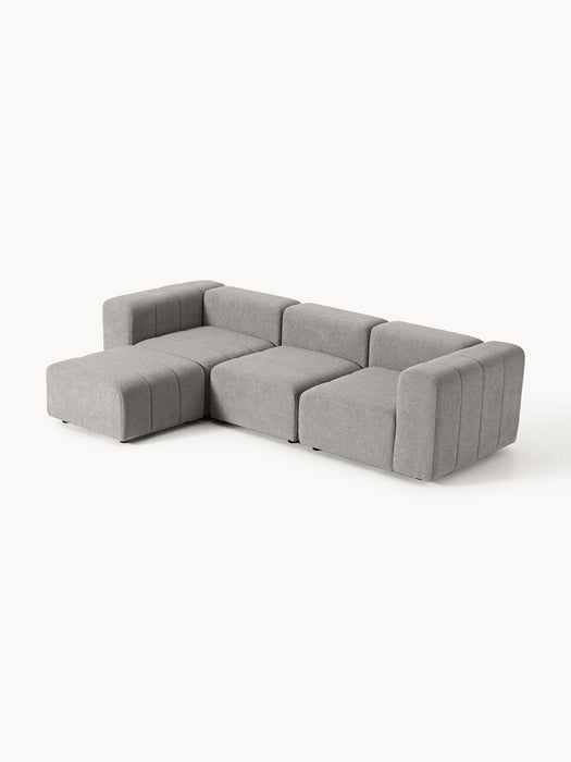 Boucl Modular Sofa Lena 4-seater with Ottoman leftright
