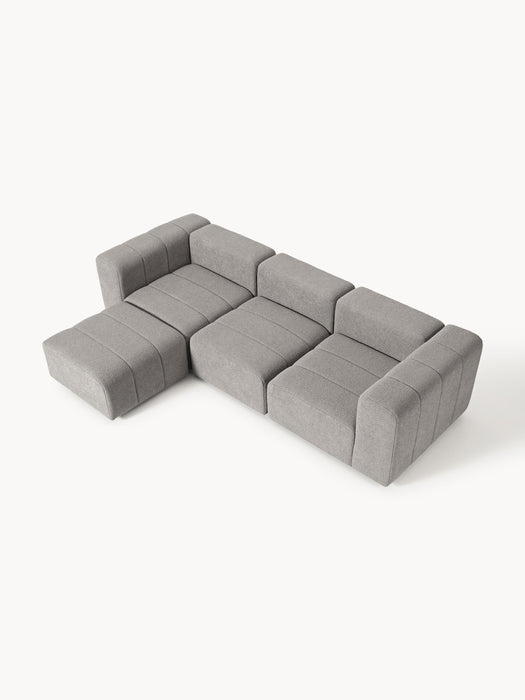 Boucl Modular Sofa Lena 4-seater with Ottoman leftright