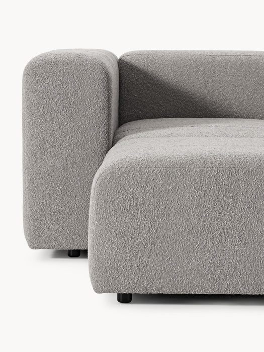 Boucl Modular Sofa Lena 4-seater with Ottoman leftright