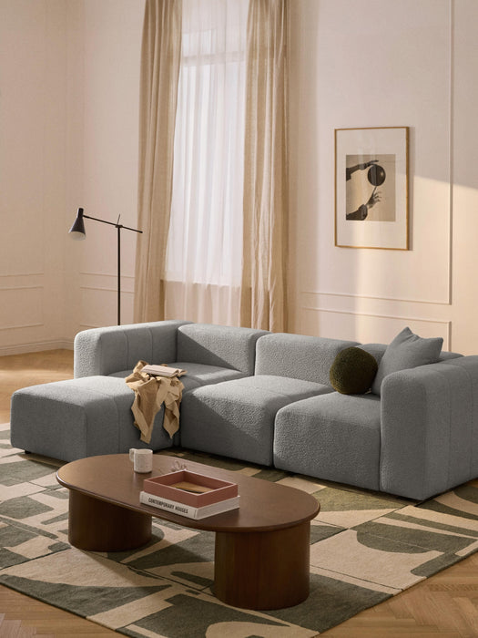 Boucl Modular Sofa Lena 4-seater with Ottoman leftright