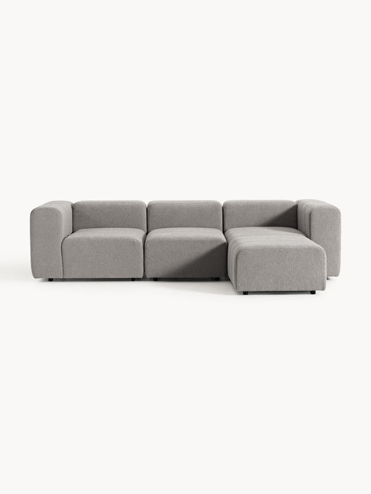Boucl Modular Sofa Lena 4-seater with Ottoman leftright