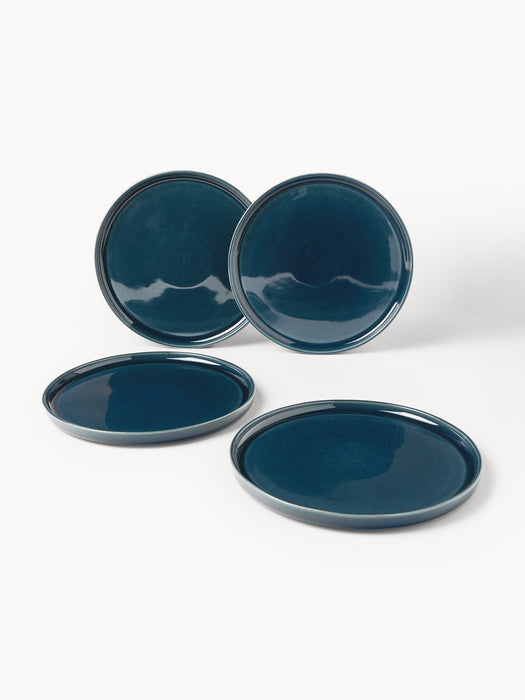 Handmade Reactive Glaze Tableware Set Ethel 4 people Set of 12