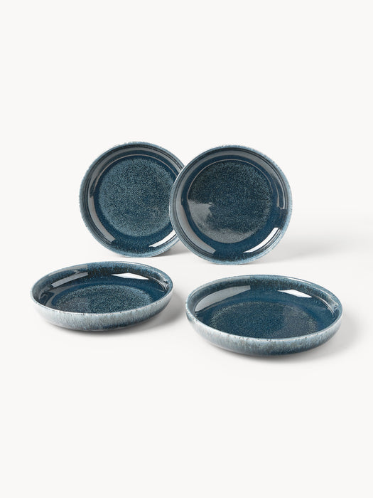 Handmade Reactive Glaze Tableware Set Ethel 4 people Set of 12
