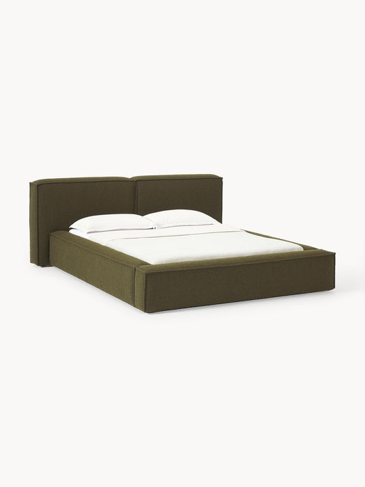 Upholstered Boucl Bed Lennon with Storage Space
