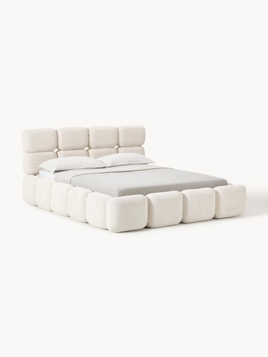 Upholstered Teddy Boucl Bed Tayla