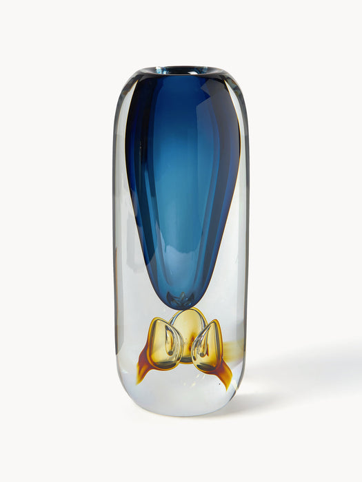 Tyron Mouth-Blown Glass Vase, H 33 cm