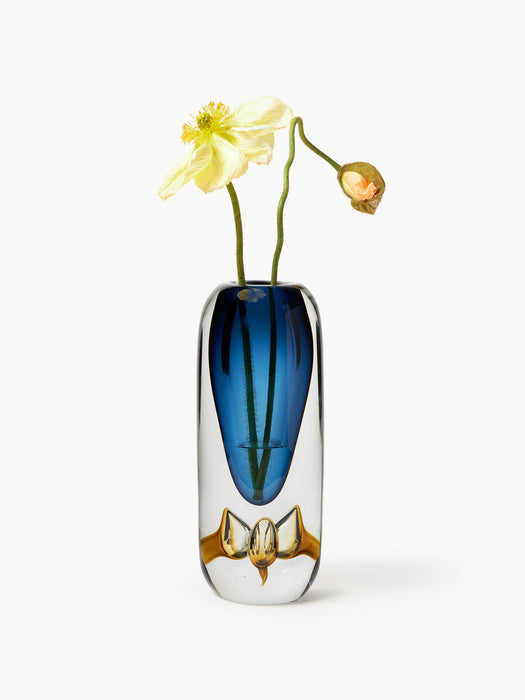 Tyron Mouth-Blown Glass Vase, H 33 cm