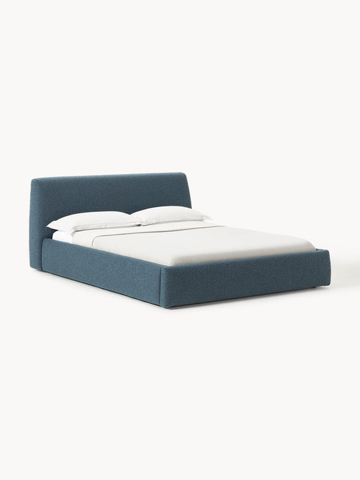 Upholstered Boucl Bed Cloud with Storage Space