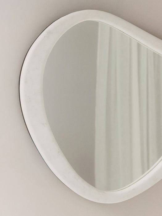 Wall Mirror Meringue with Marble Frame