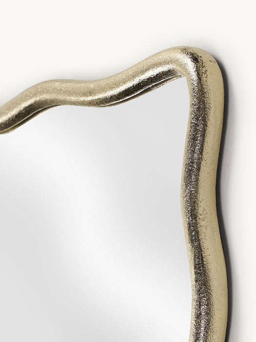 Full Length Mirror Reggie with Wavy Metal Frame