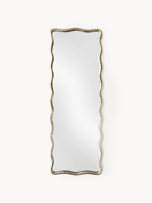 Full Length Mirror Reggie with Wavy Metal Frame