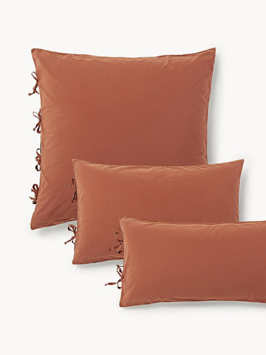 Washed Cotton Percale Pillowcase Leonie