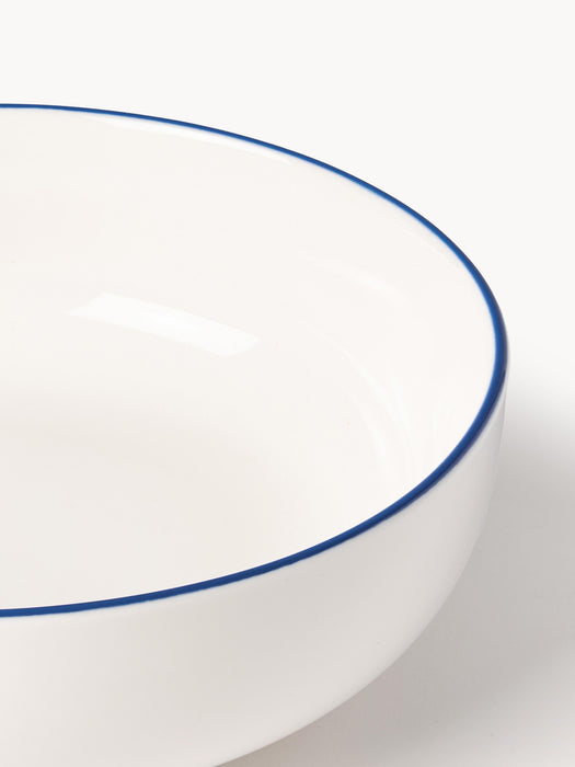 Small Porcelain Soup Plates Facile Set of 2